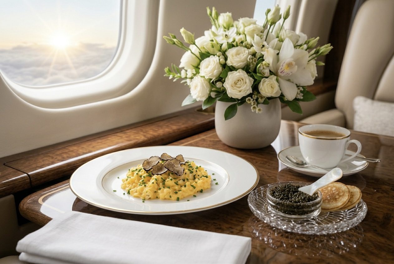Bữa sáng trên chuyên cơ: Thực đơn “trên chín tầng mây” được thiết kế riêng cho những vị khách khó tính