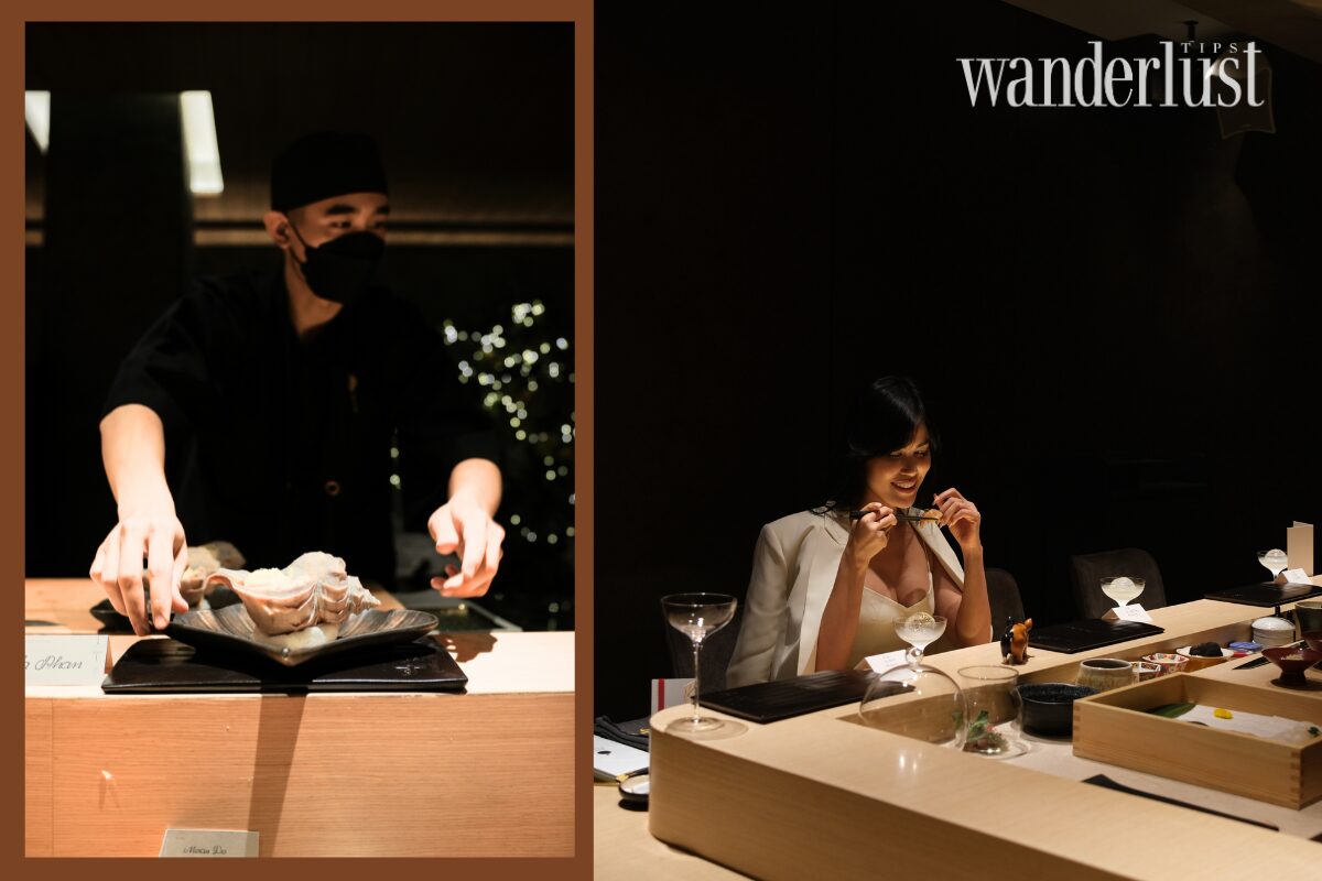 Itamae Người thuyền trưởng thầm lặng đằng sau quầy bàn Omakase